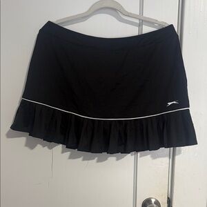 Slazenger Black Mini Skirt with White Accent